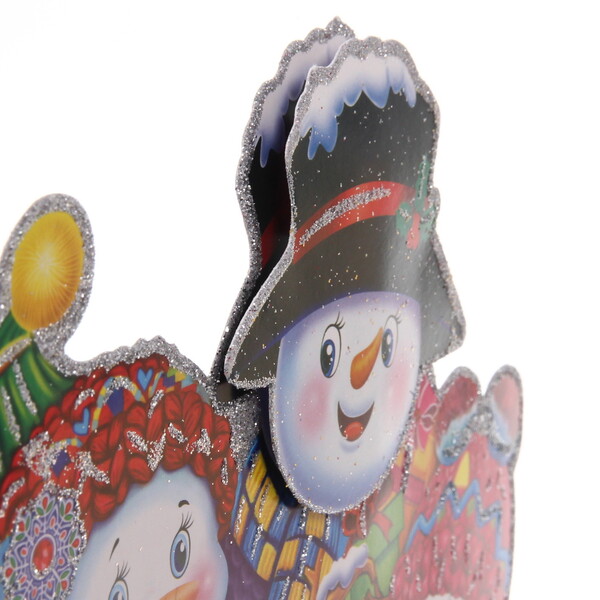 Плакат "Весёлые снеговики" 23 см