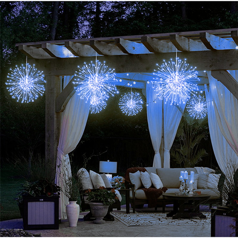 Гирлянда для дома БАХРОМА  "Сфера" ш3м*в0,4/0,6м 500 ламп LED, 8 режимов, IP-40, Синий