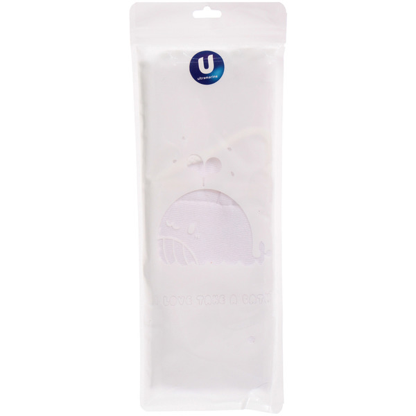 Мочалка для тела "ULTRAMARIN PALERMO", комбинированная, цвет белый, 72*11см