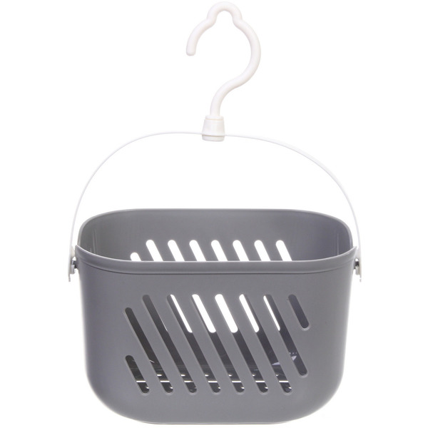 Корзинка для хранения подвесная "ЛЕНАРО", цвет серый, 23*13*14см, нагрузка 2кг (пакет)