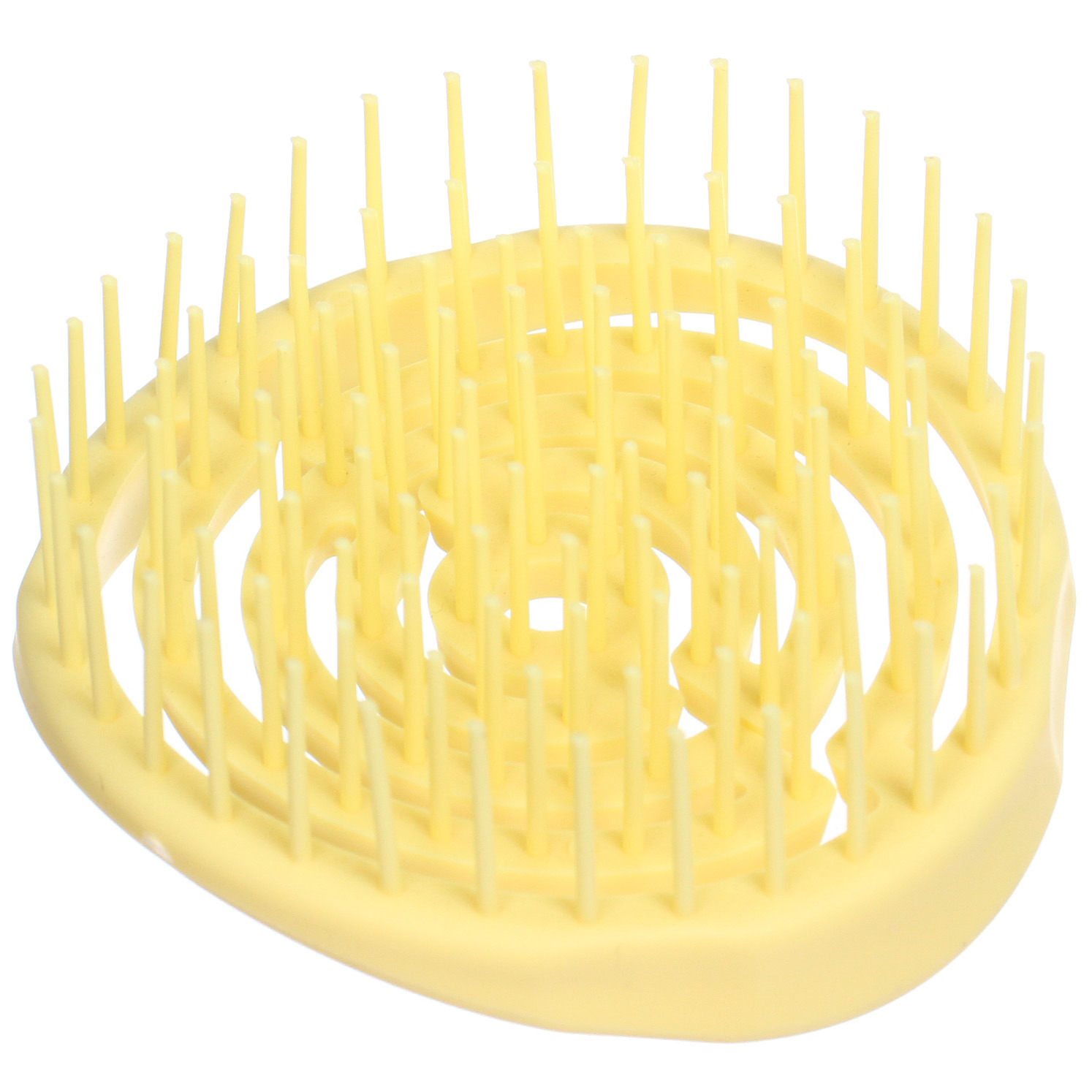 Расческа массажная компактная "Сosmo style", цвет желтый, 8см, форма круг, в пластиковой коробке