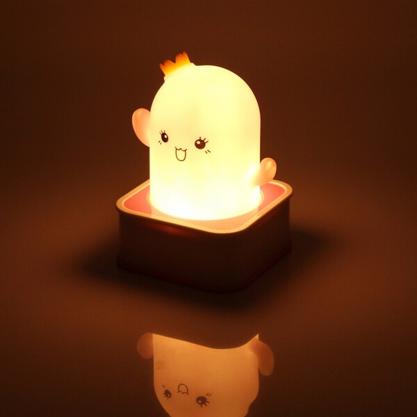 Светильник-ночник "Stella-Доброе привидение" 14*9,5см 7 цветов, на батарейках + USB