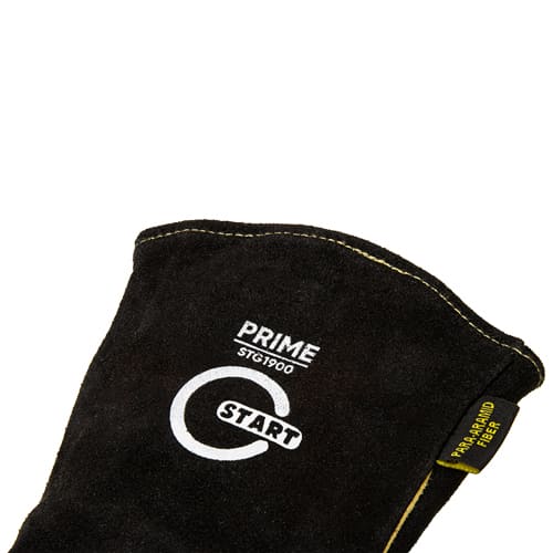 Краги сварщика спилковые Start Prime STG1900 усиленная ладонь, нить Kevlar, черные