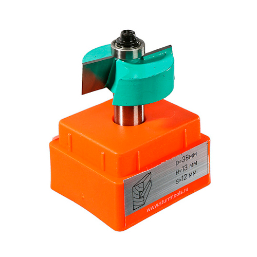 Фреза фальцевая с подшипником 38х13х60 мм хвостовик 12 мм STURM RB12-121338