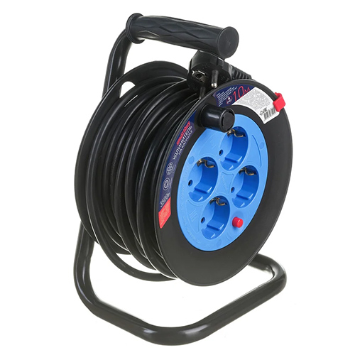 Удлинитель Smartbuy, 4 гнезда 10 метров 16А/3,5кВт с заземлением ПВС 3х1,0 (SBE-16-4-10-Z)