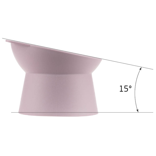 Миска для животных 0.2 л IDEA КОТ М 1806, лавандовая