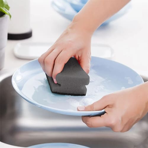 Губки для посуды YORK Графит профильные, 5 шт