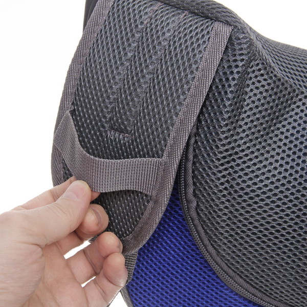 Сумка - переноска для животных через плечо "ЛЮБИМЫЙ БРО, цвет синий, 45*13см (Лейбл)