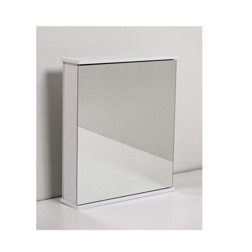 Шкаф зеркальный Мимоза 450, белый (выс700*шир450*глуб155)