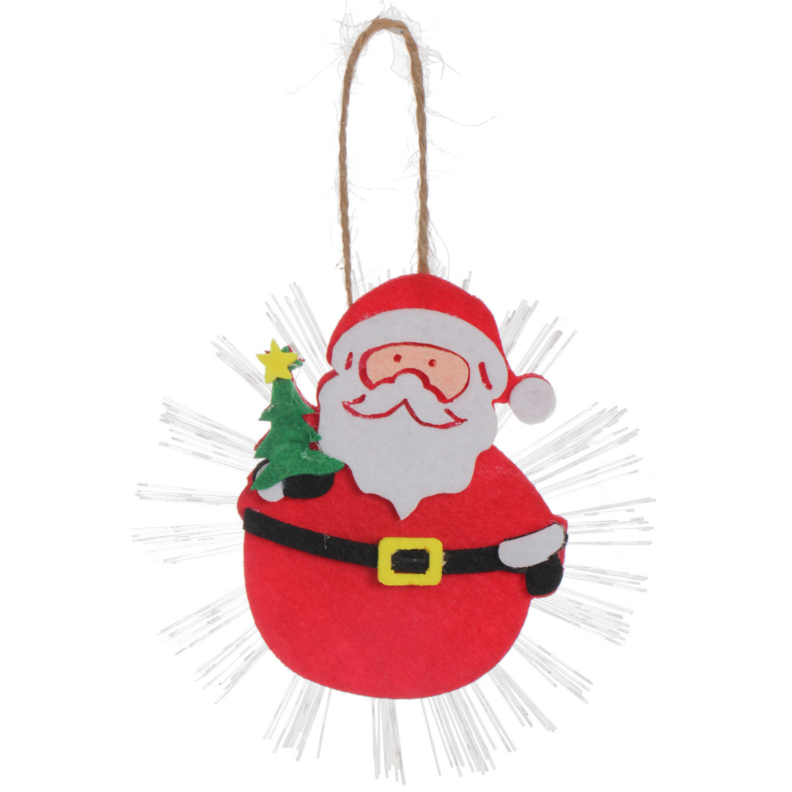 Сувенир с подсветкой "Дед Мороз с елочкой" 10 см