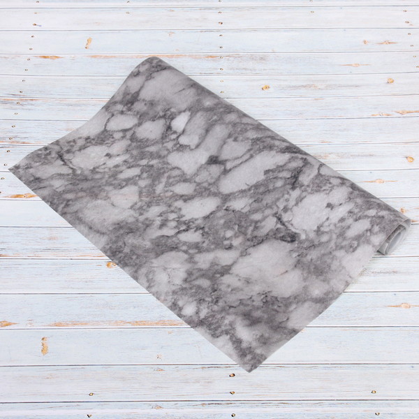 Коврик для кухонных ящиков в рулоне 45*150см "Natura" камень серый