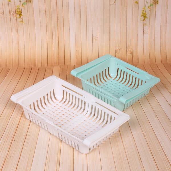 Полка пластиковая в холодильник раздвижная 20/27,5*15*6см