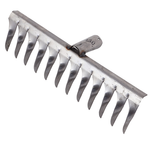 Грабли витые нержавеющая сталь,12 зубьев без черенка сварные (10/10)