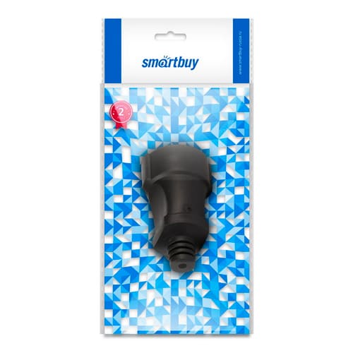 Штепсельное гнездо Smartbuy, с заземлением черное ПВХ 16A 250B (SBE-16-S03-bz)