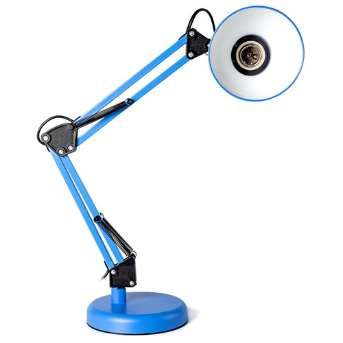 Настольный светильник под лампу E27 на основании, голубой (SBL-DL-E27-bl)