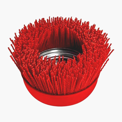 Щетка нейлоновая для УШМ, 100 мм М14, чашка vertextools 12400-100