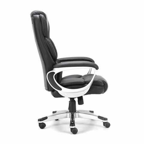 Кресло офисное BRABIX PREMIUM, Rest EX-555,  пружинный блок, экокожа, черное, 531938