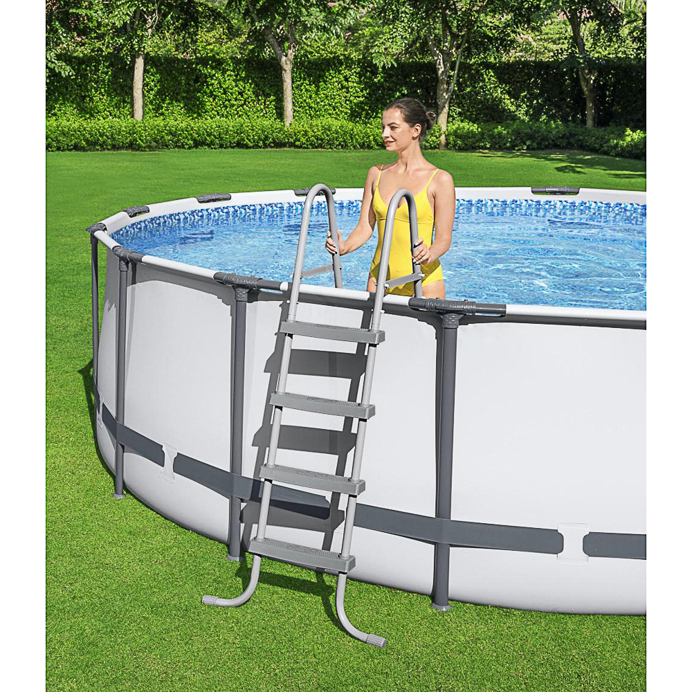 BESTWAY Круглый бассейн, фильтр-насос, лестница, чехол, 488x122см, 5612Z