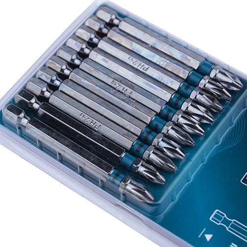 Биты PH2 70мм (10шт) сталь S2 GROSS с магн.наконечником (1/60)