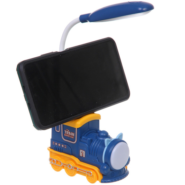 Настольная лампа "Sweet - Паровоз" LED 10*5*21 см, USB 5v 3w, Синий/желтый