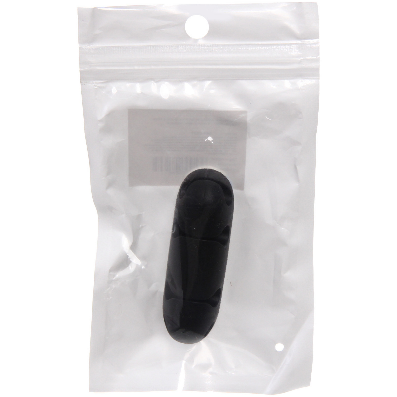 Держатель для проводов на липком слое "ДОМАНИЯ", 4 порта, цвет черный, 6,3*2см ( упак. ZIP пакет)