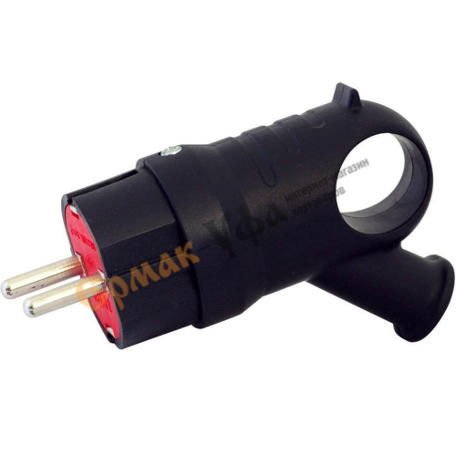 Вилка электр. угловая с/з 16А BYLECTRICA каучук В16-385 (Беларусь) (1/14/56)