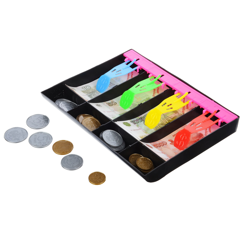 Набор игровой "Играем в магазин" русские деньги ИГРОЛЕНД, АБС, 17,2х28,5х2 см