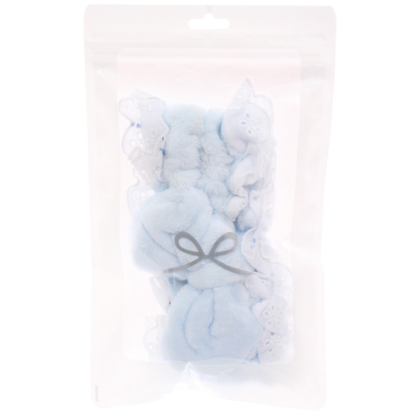 Повязка на голову "МАРМЕЛАД", цвет небесный, 20*8.5см (ZIP пакет)