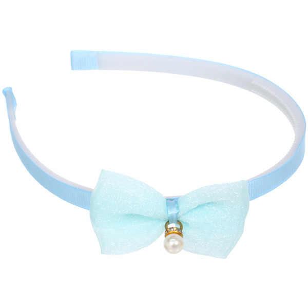 Ободок для волос детский на блистере "РОЗОВОЕ ОБЛАКО", жемчужинка, микс 6 цветов, 1см