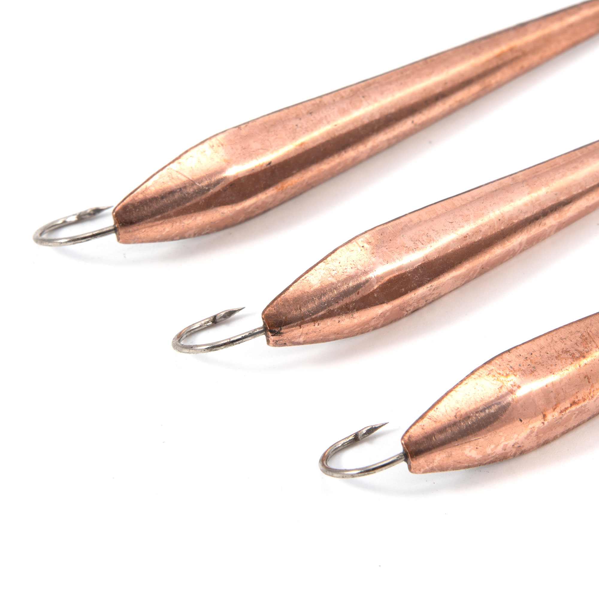 Блесна вертикальная "Яман" Лодочка большая,размер 60 мм, вес 9,5 г, цвет медь (уп.3 шт.)/150/