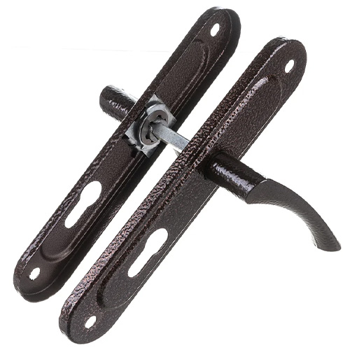 Ручка дверная на планке РФ1-55.17 (медь) (1/20)