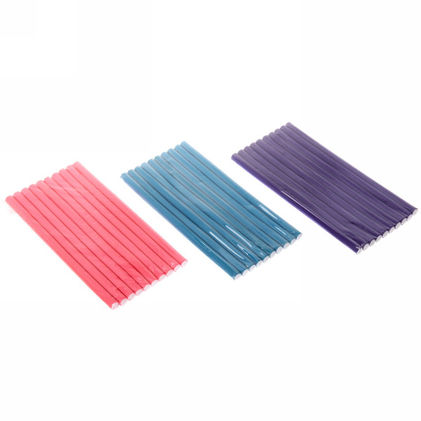 Бигуди бумеранги "Классические" 10шт, цвет микс, d-12мм, длина-24см 