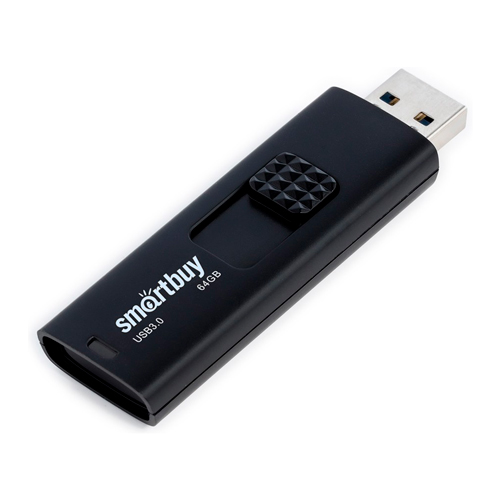 Флеш-накопитель UFD 3.0/3.1 SmartBuy 064GB Fashion Black, SB064GB3FSK