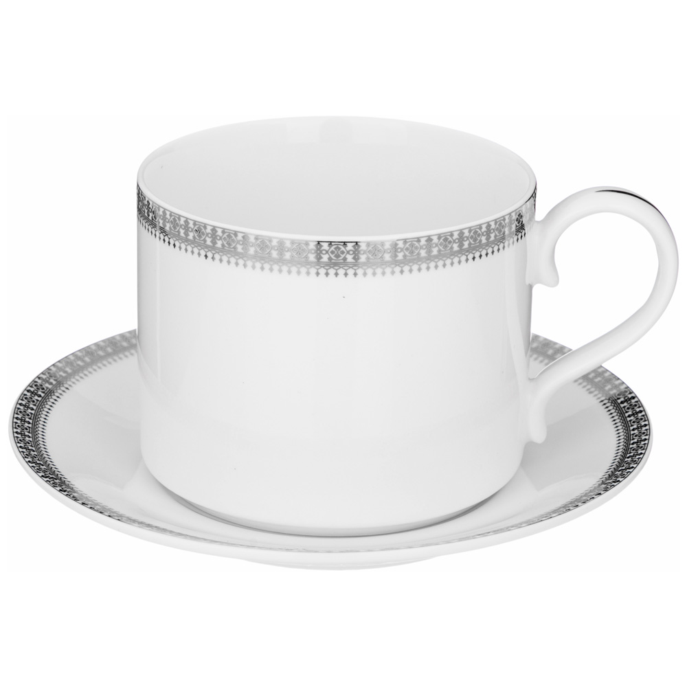 ЧАЙНЫЙ СЕРВИЗ LEFARD, CROWN, НА 6 ПЕР. 14 ПР. ПЛАТИНОВЫЙ, КОР=4НАБ.