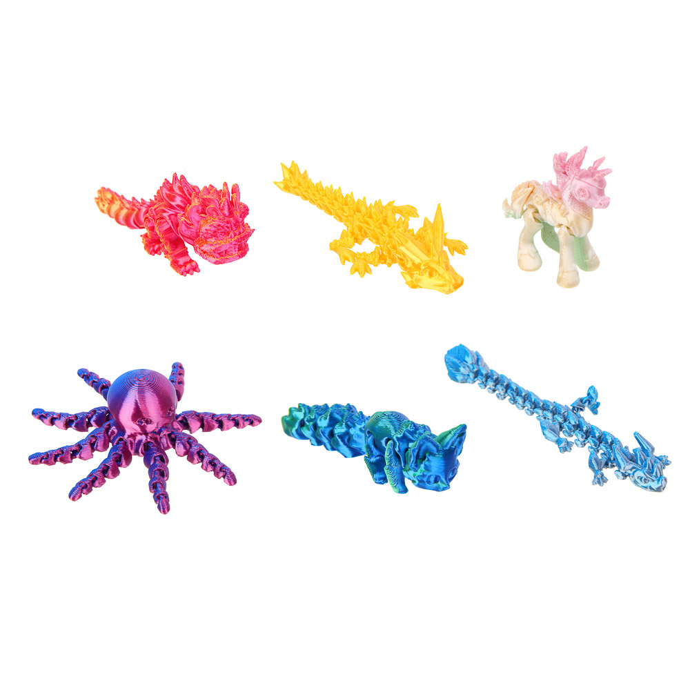 ИГРОЛЕНД Игрушка 3D "Яйцо с драконом", PLA, 7см, 6 дизайнов