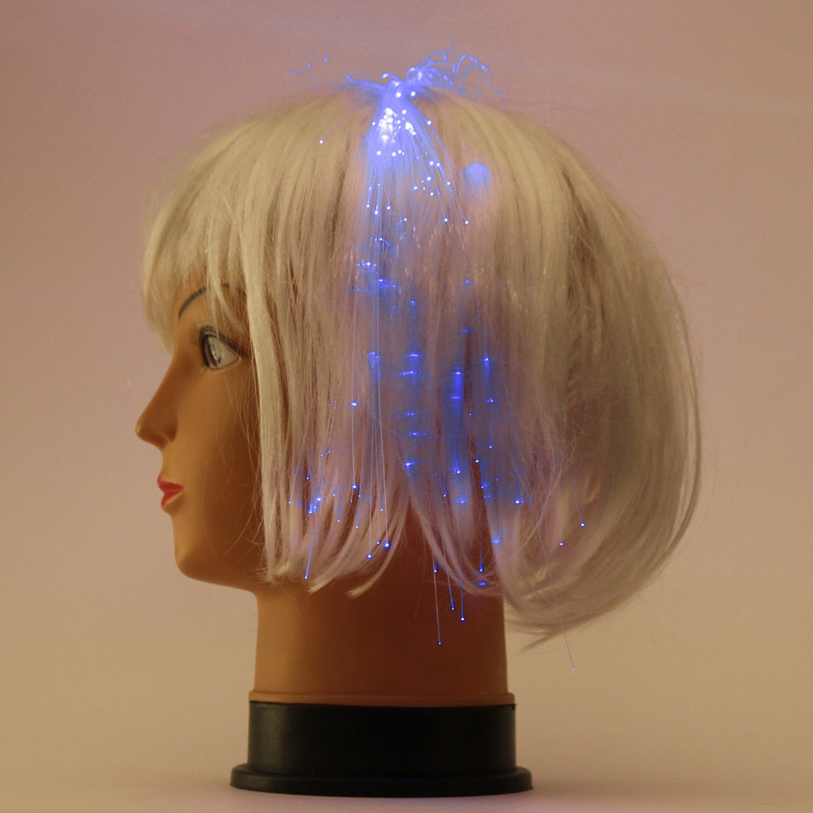 Прядь для волос светящаяся "Богиня ярких красок" , синий