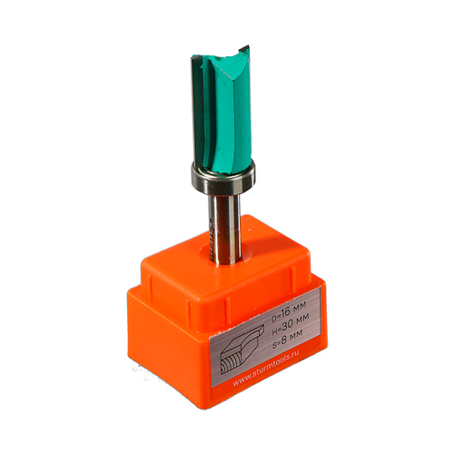 Фреза кромочная с верхним подшипником 16х30х70 мм хвостовик 8 мм STURM RB07-083016