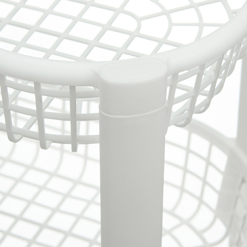 Полка универсальная овощная на колесах 4сек, белый, 1/3