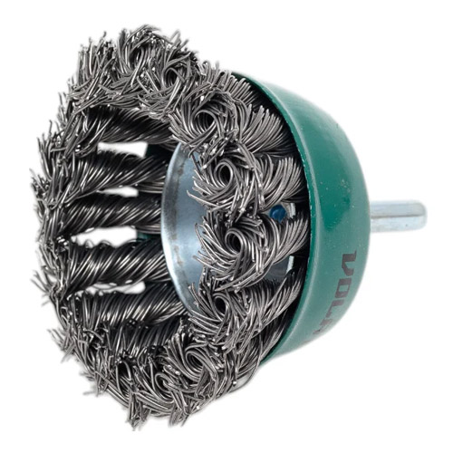 Щетка для дрели ВОЛАТ "чашка" косичка 75 мм, торцевая крацовка