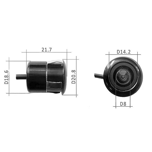 Камера авто 4 pin TDS TS-CAV25, 500ТВЛ, 12 В