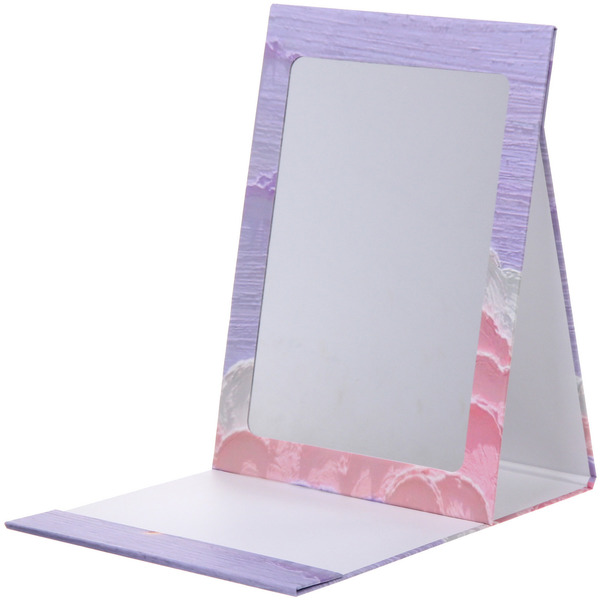 Зеркало косметическое складное "ФОРТУНА БРИ", микс 3 дизайна, луна, 18*25,5см