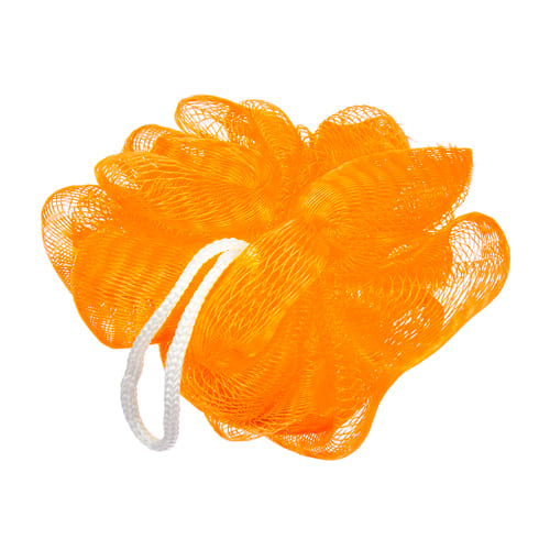 Мочалка для душа "Бант" малая, цветная, 10 см, 20 г, soft, 5 цветов, для бани и сауны "Банные штучки"