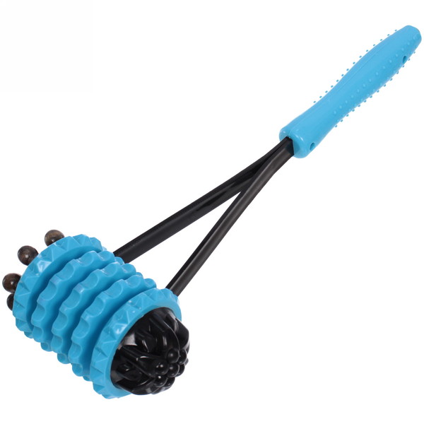 Массажер для тела "Молоток" 5 колес, 38*13 см (синий)