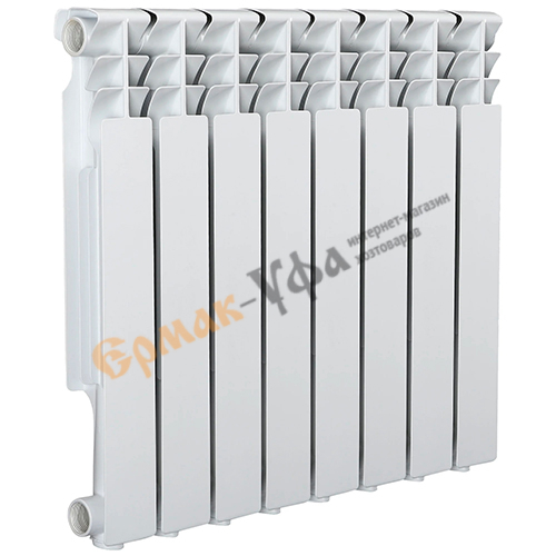 Радиатор алюминиевый Tropic 500/80/8, 0,63кг/сек, Гарантия 5 лет, 1/1