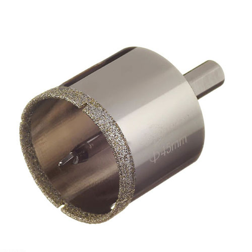 Коронка алмазная по керамике и кафелю с центрирующим сверлом 45 мм