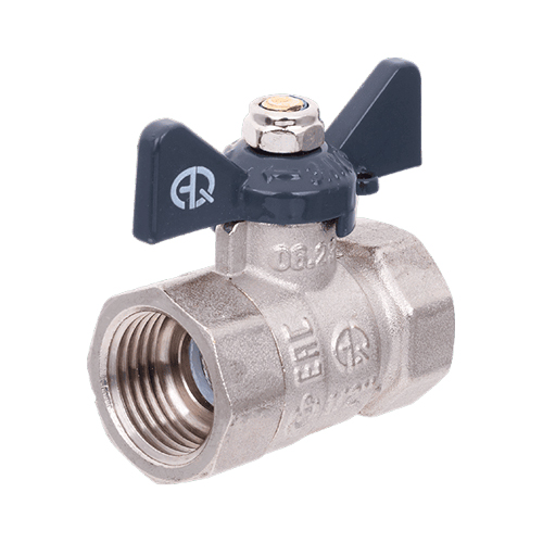 Кран шаровой вн-вн 3/4" B бабочка AQUALINK 01156