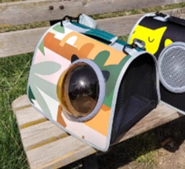 Рюкзак - переноска для животных "ЛЮБИМЫЙ БРО", цвет голубой, 30*29*42см/до 12кг (Пакет и Лейбл)