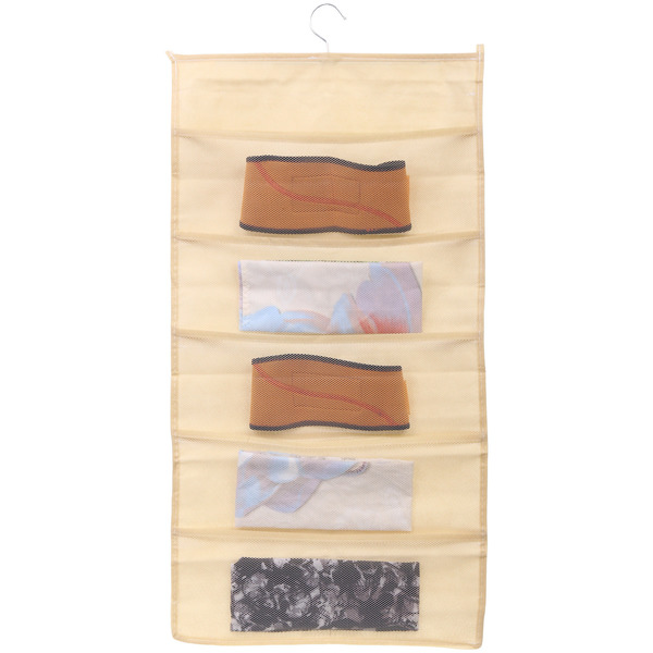 Органайзер подвесной для хранения вещей "ИДЕЯДОМА", цвет бежевый, 15 карманов, 75*39см