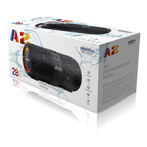 Акустическая система 2.0 Smartbuy A2, 28Вт, Bluetooth, MP3, FM-радио, черная (арт.SBS-5370)