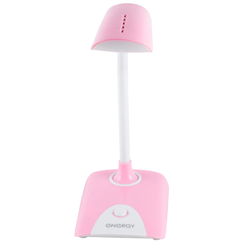 Лампа электрическая настольная ENERGY EN-LE22, бело-розовая